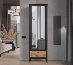 Шкаф с зеркалом Loft (Лофт) SZF1W1S/60